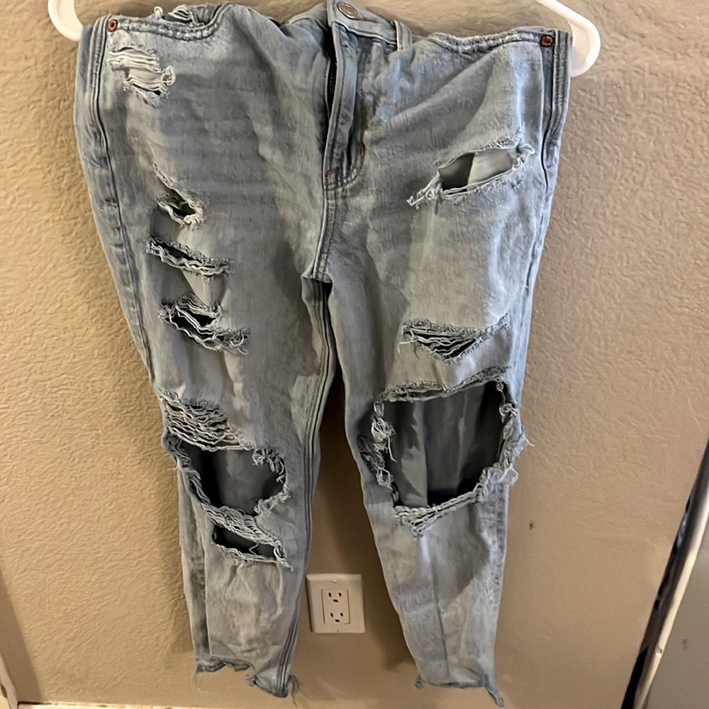 American eagle distressed boyfriend denim